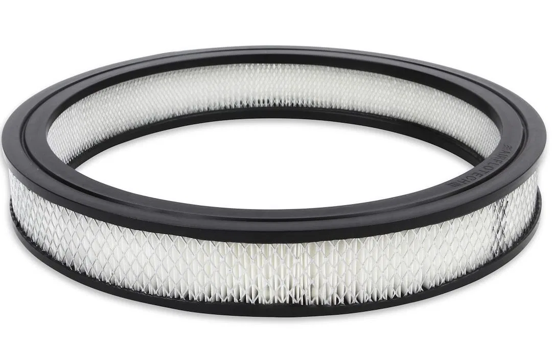 1480A – MR GASKET Air Filter, White Paper Element Round 14 Inch Outside Diameter x 2 Inch Height
